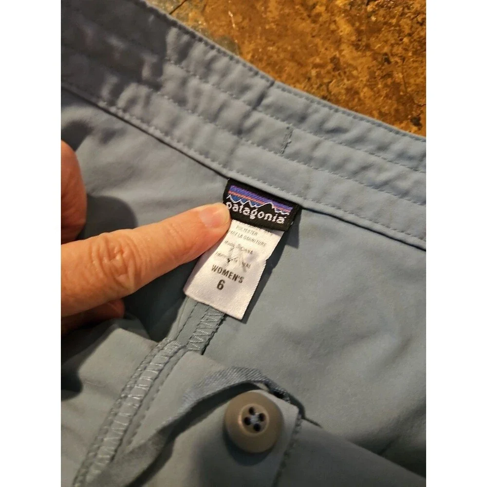 Patagonia Skirt Skort Womens 6 Gray Shorts Cargo Pockets Tennis Pickleball (1072